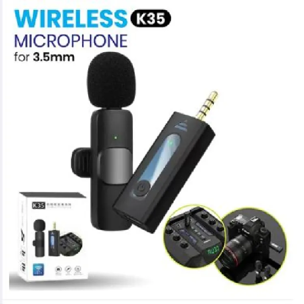 K35 Dual Wireless Microphone For 3.5mm Devices Price in